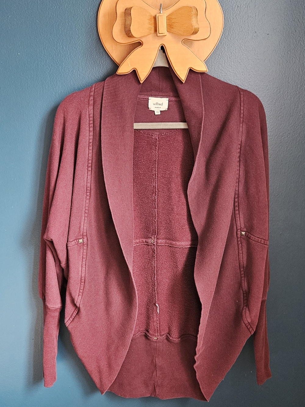 Wilfred Plum Open-Front Cardigan
